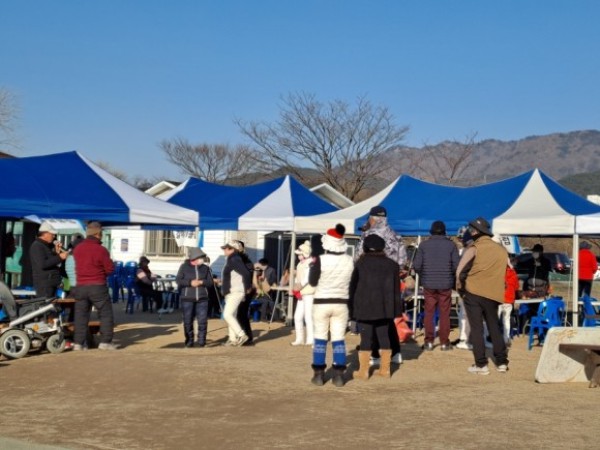 지난 2월 20일 아침의 삼장구장. ⓒ이복남