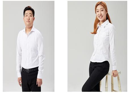 초록뱀이앤엠에 고용된 뮤지컬 배우 이한길과 한소라. ©초록뱀이앤엠