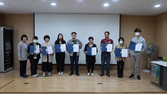 대전광역시립손소리복지관이 지난 2일 손소리복지관 시청각실에서 농아인 기자단 발대식을 진행했다.ⓒ대전광역시립손소리복지관