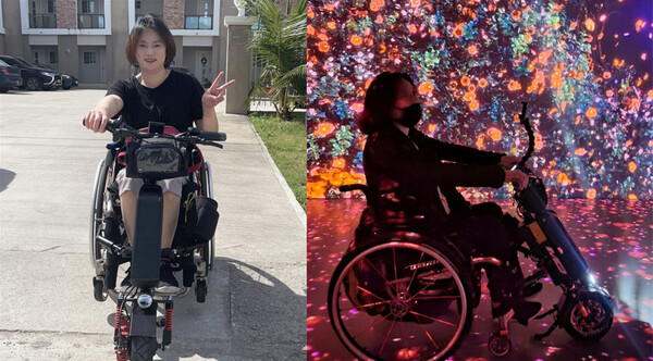 수동 휠체어 장애인 이동의 자유를 주는 탈부착 전동 바이크. ⓒ 박혜정