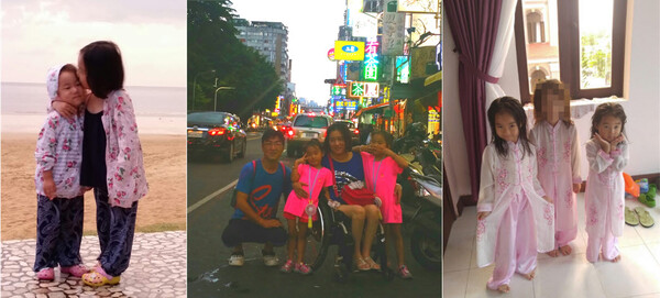 현혜가 3, 4살 때 처음 갔던 말레이시아, 대만 가오슝, 베트남 다낭 가족여행. ⓒ 박혜정