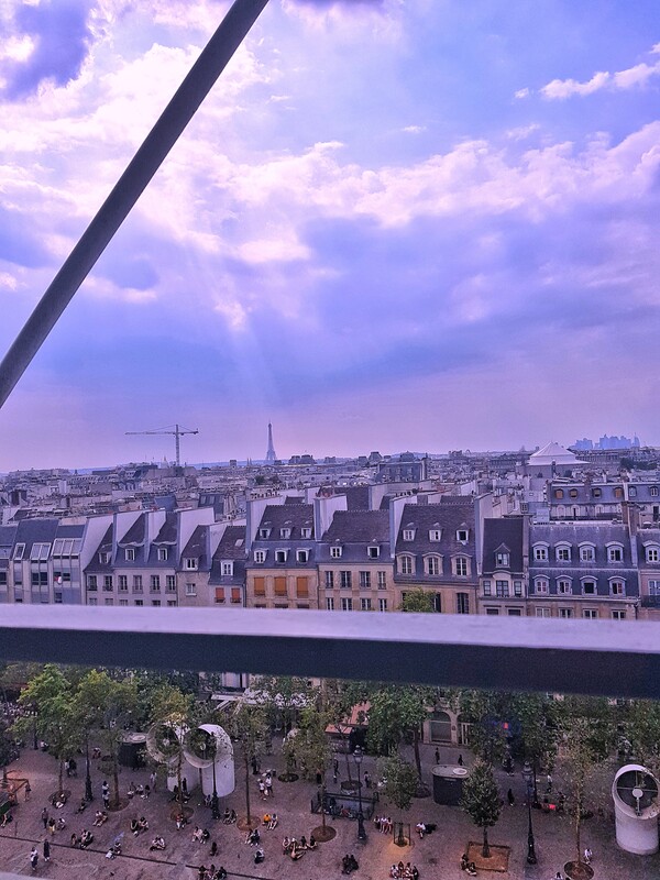 퐁피두센터 최상층에서 본 파리 시내 전경