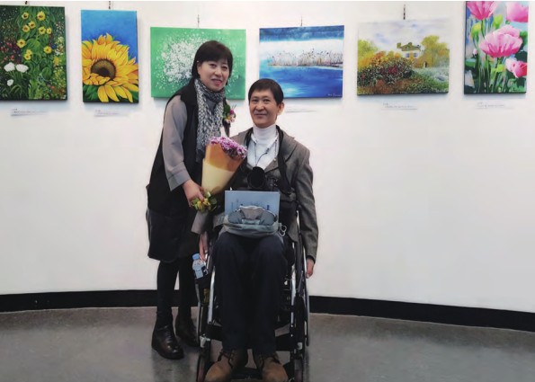 서양화가 문정연 & 한국화가 이병륜. ⓒ문정연