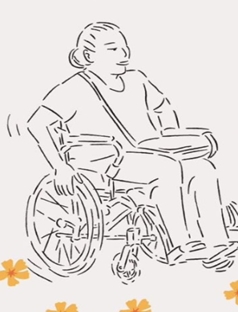 박정숙 시인 캐리커쳐.