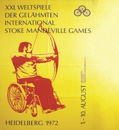 1976년 하이델베르크 패럴림픽 공식 포스터. ©ipc 