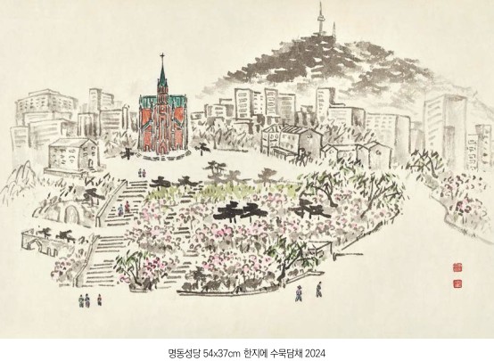 조용한 묵향으로 빛나는 이명상 화백 대표작. ©이명상