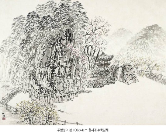조용한 묵향으로 빛나는 이명상 화백 대표작. ©이명상