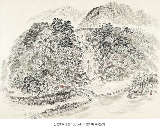 조용한 묵향으로 빛나는 이명상 화백 대표작. ©이명상