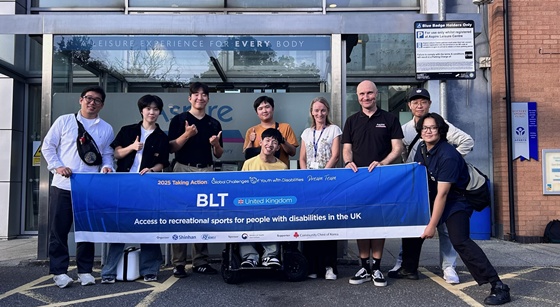 Aspire 레저센터와의 인터뷰를 마친 BLT팀의 단체 사진. ©BLT