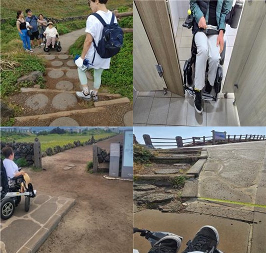 섭지코지 편의 시설 현황 모습.ⓒ장애인차별금지추진연대