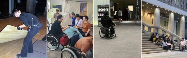 1번/사고 전 무대감독 활동, 2~4번/사고 후 프로듀서  활동 모습  ⓒ김수연 
