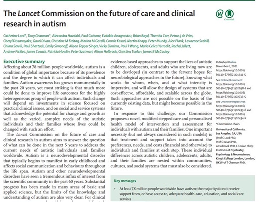 자폐 친화적인 듯하지만, 실제로는 자폐성 장애인 행동치료를 목적으로 하는 지적 사기 형태의 Lancet 논문 중 일부. ⓒLancet
