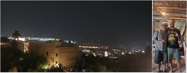 숙소에서 바라본 페스 야경(왼쪽), 같은 자폐인인 로브로(Lovro)와 함께(오른쪽).  ⓒ이원무