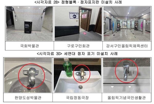 위생시설 편의시설 설치 부적절 사례.ⓒ실로암장애인자립생활센터