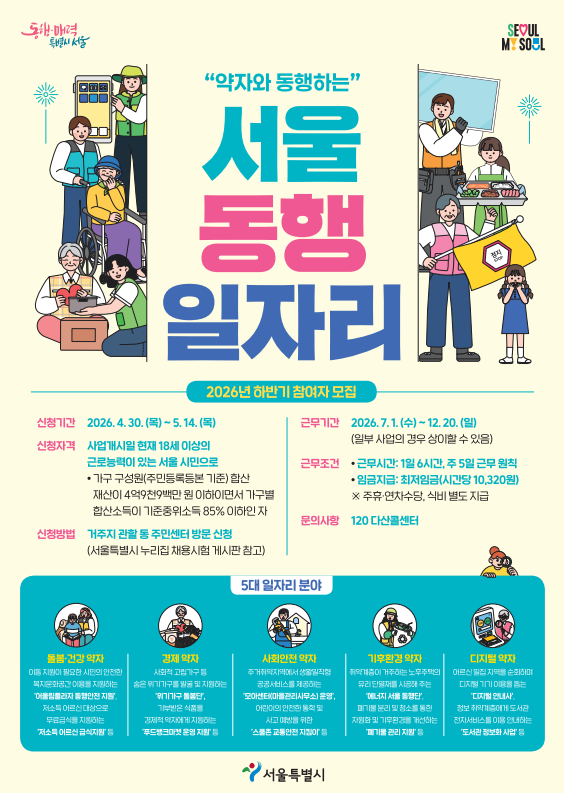 ‘서울 동행일자리’ 홍보 포스터.ⓒ서울시