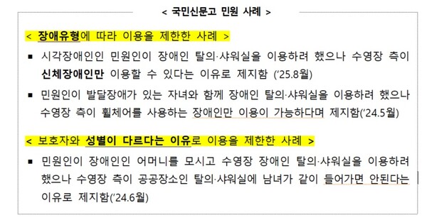 국민신문고 민원 사례.ⓒ국민권익위