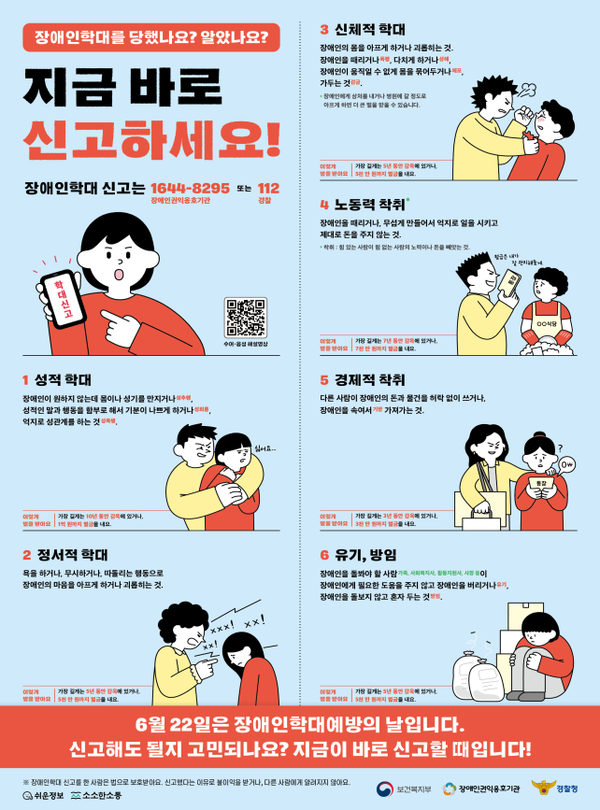 장애인학대 예방 포스터.ⓒ보건복지부
