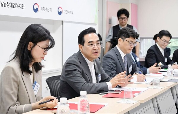 지난 22일 열린 장애인단체 현장 간담회.ⓒ기획예산처