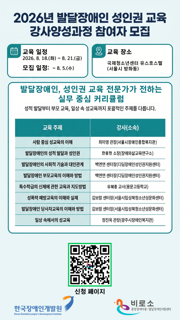 �ѱ�����ΰ��߿�(���� ���߿�)�� ���� 8�� 5�ϱ��� ��2026�� �ߴ������ ���α� ���� ���� �缺������ �����ڸ� �����Ѵ�.���ѱ�����ΰ��߿�