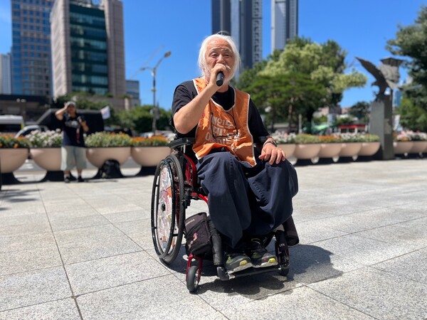 박경석 전국장애인차별철폐연대 상임공동대표.ⓒ전국장애인차별철폐연대