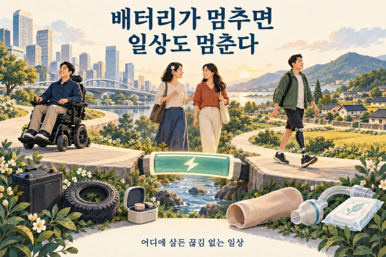 소모품의 지속적 보장은 장애인이 확보한 기능과 사회참여의 기회를 일상 속에서 유지하기 위한 조건이다. (생성형 AI 활용 생성 이미지) ⓒ 김경식